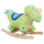 Kids Plush Ride-On Rocking Horse Toy Dinosaur Ride on Rocker - Green with Realistic Sounds