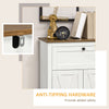 Farmhouse Sideboard Storage Cabinet with Doors and Drawer for Kitchen, Living room, 23.5"x11.75"x34.5", White