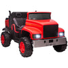 Two-Seater Tractor for Kids with Detachable Bucket, 12V Battery Powered Ride on Farm Truck with Parent Control, 2 Speeds, Music Lights, Suspension Wheels, for 37-72 Months, Red