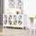 Kitchen Sideboard, Tempered Glass Door Buffet Cabinet with Adjustable Storage Shelf for Living Room, Kitchen, Study, White