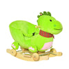 Rocking Horse Toy Kids Interactive 2-In-1 Plush Ride-On Stroller Rocking Dinosaur With Nursery Song Rocking Horse For 18+ Months Toddler