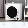 Automatic Dryer Machine, 1350W 3.22Cu. Ft. Portable Clothes Dryer with 5 Drying Modes and Stainless Steel Tub for Apartment or Dorm, White