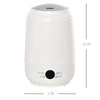 5L Cool Mist Humidifier, Ultrasonic Quiet Air Humidifiers with Waterless Auto-Off, 3 Adjustable Mist Mode and Humidity for home, office