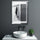 Dimmable LED Lighted Medicine Cabinet with Mirror, Wall-mounted Bathroom Cabinet with 3-tier Storage Shelves, Single Door, Smart Touch