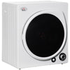 Automatic Dryer Machine, 1350W 3.22Cu. Ft. Portable Clothes Dryer with 5 Drying Modes and Stainless Steel Tub for Apartment or Dorm, White