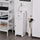 Small Bathroom Floor Storage Cabinet Free Standing Cupboard Organizer with 1 Drawer and Adjustable Shelf for Living Room, White