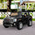 12V Battery Kids GMC Sierra HD Ride On Toy with Remote Control, Bright Headlights & Working Suspension - Black