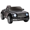 12V Bentley Mulsanne Licensed Electric Ride On Car with Parent Control, Battery Powered Car with LED Lights, MP3, Horn, Music, 2 Motors, for 37-72 Months, Black