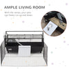 Small Animal Cage Bunny Playpen with Main House and Run for Rabbit, Guinea Pigs, Chinchilla for Indoor and Outdoor, 47"L