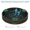 Children's Sandpit Playset for Backyard, Chocolate Brown