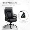Big and Tall 400lbs Executive Office Chair with Wide Seat, Computer Desk Chair with High Back PU Leather Ergonomic Upholstery, Black