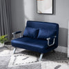 Sleeper Chair Bed, Convertible Sofa Bed with 5 Position Adjustable Backrest, Armchair Sleeper with Pillows, Leisure Lounge Couch, Blue