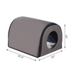 Heated Outdoor Cat Shelter Indoor Heated Cat Houses Elevated Waterproof and Insulated A Safe Pet House Stay Warm and Dry Brown