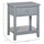 Modern Style Bedside End Table with Drawer and Storage Shelf for Bedroom, or Living Room, Grey