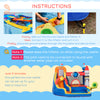 Kids Inflatable Bounce House, 4-in-1 Space Theme Jumping Castle with Inflator