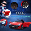 Kids Ride on Car with Remote Control, 12V 3.1 MPH Electric Car for Kids Ride-on Toy for 37-60 Months Boys and Girls with Suspension System, Horn Honking, Music, Lights, Red