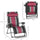 Zero Gravity Lounger Chair, Folding Reclining Patio Chair, with Cup Holder and Headrest, for Events and Camping, Red