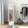 Full Length Mirror Floor Standing or Wall-Mounted, Rectangle Dressing Mirror for Bedroom, Living Room, White
