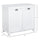 Laundry Organizer Bathroom Storage Cabinet Freestanding Furniture with 2 Tilt Out Hamper