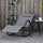 Garden Rocking Sun Lounger Outdoor Zero-gravity Reclining Rocker Lounge Chair for Patio, Deck, Poolside Sunbathing, Grey