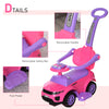 3 In 1 Push Cars for Toddlers Kid Ride on Push Car Stroller Sliding Walking Car with Horn Music Light Function Secure Bar Ride on Toy for Boy Girl 1-3 Years Old Pink