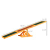 Wooden Dog Agility Seesaw for Training and Exercise, Platform Equipment Run Game Toy Weather Resistant Pet Supplies 71"L x 12"W x 12"H