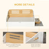 Modern Dog Bed, Furniture Style Pet Sofa, Cat Couch, with Soft Cushion, 2 Feeding Bowls, Handles, for Small Sized Dog