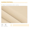 10' x 8' Manual Retractable Awning Sun Shade Shelter for Patio Deck Yard with UV Protection and Easy Crank Opening, Beige