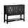 Modern Sideboard Buffet with Glass Door, Buffet Cabinet with Adjustable Shelves, 2 Drawers and Open Shelf for Dining Room, Buffet Table, Black