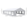 39 x 23ft Party Tent & Carport, Large Outdoor Canopy Tent with Removable Sidewalls and Windows, White Tents for Parties, Wedding and Events