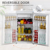 Mini Fridge with Freezer, 3.2 Cu.Ft Compact Refrigerator with Adjustable Shelf, Mechanical Thermostat and Reversible Door for  Dorm, White