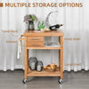 Kitchen Cart, Rolling Kitchen Island Cart with Wheels and Drawers, Kitchen Utility Cart for Dining Room, Kitchen