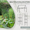 5.9' x 3' x 1' Raised Garden Bed with Support Rod, Steel Frame Elevated Planter Box, Green