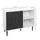 Sideboard Storage Cabinet with Adjustable Shelf, Free Standing 2-Door Kitchen Cupboard for Dining Room, Hallway, Grey