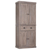 72" Wooden Pantry Cupboards,Traditional Freestanding Kitchen Pantry Cupboard