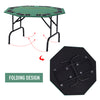 48" 8 Person Octagonal Foldable Poker Table with Cup Holders