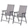 Folding Outdoor Patio Chairs Set of 2 Stackable Portable for Deck, Garden, Camping and Travel