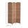 6' Tall Wicker Weave 3 Panel Room Divider Wall Divider, Natural Wood
