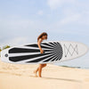 Black Inflatable Stand Up Paddle Board Ultra-Light Yoga SUP with Non-Slip Deck Pad, Premium Accessories