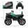 12V Kids Recharging Ride-on Electric ATV Quad w/ Realistic Headlights Wide Wheel, Green
