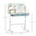 Kids Desk, Height Adjustable Children School Study Table, Student Writing Desk with Tilt Desktop, Drawer, Storage Shelf, Pen Holder, Blue