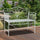 45" Cast Iron Antique Outdoor Patio Garden Bench Seat - Cream White