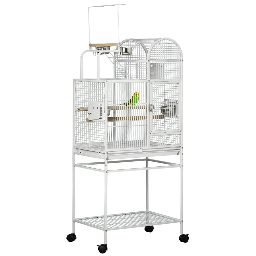 64 Inch Bird Cage Cockatiel Cages for Medium Small Parrots, Budgies, Lovebirds, Parrotlets with Rolling Stand