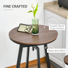 3 Piece Industrial Adjustable Dining Table Set, Bar Height Bistro Table and Swivel Pub Stools for Small Space