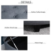 Half Moon Modern Luxurious Polyester Fabric Storage Ottoman Bench with Legs Lift Lid Thick Sponge Pad for Living Room, Entryway, Grey