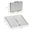 Textured Aluminum Folding Wheelchair Ramp, Portable Threshold Ramp 2', for Scooter Steps Home Stairs Doorways
