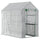 47" x 73"x 75" Walk-in Greenhouse, Outdoor Portable Plant Flower Growing Warm House with Roll-up Door and 4 Shelves, White