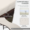 3 Pieces Patio Lounge Chair Set Outdoor Folding Chaise Poolside Furniture Set