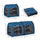 39" Portable Soft-Sided Pet Cat Carrier With Divider  Dual Compartment  Soft Cushions  & Storage Bag  Blue