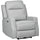 Electric Power Recliner Armchair with USB Charging Station, Sofa Recliner with Linen Upholstered Seat and Retractable Footrest, Gray